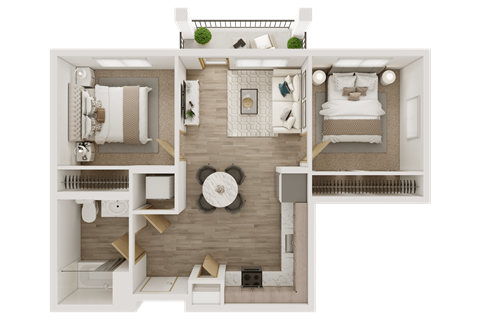 Unit 2Bedroom D1at Ovation at Meeker, Kent